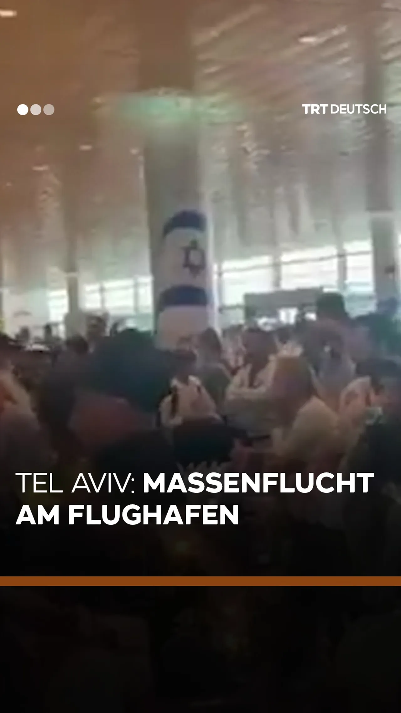 Tel Aviv: Massenflucht
am Flughafen