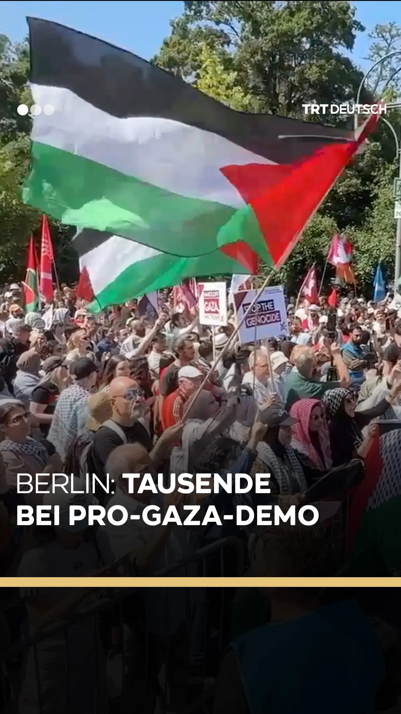 Berlin: Tausende
bei Pro-Gaza-Demo