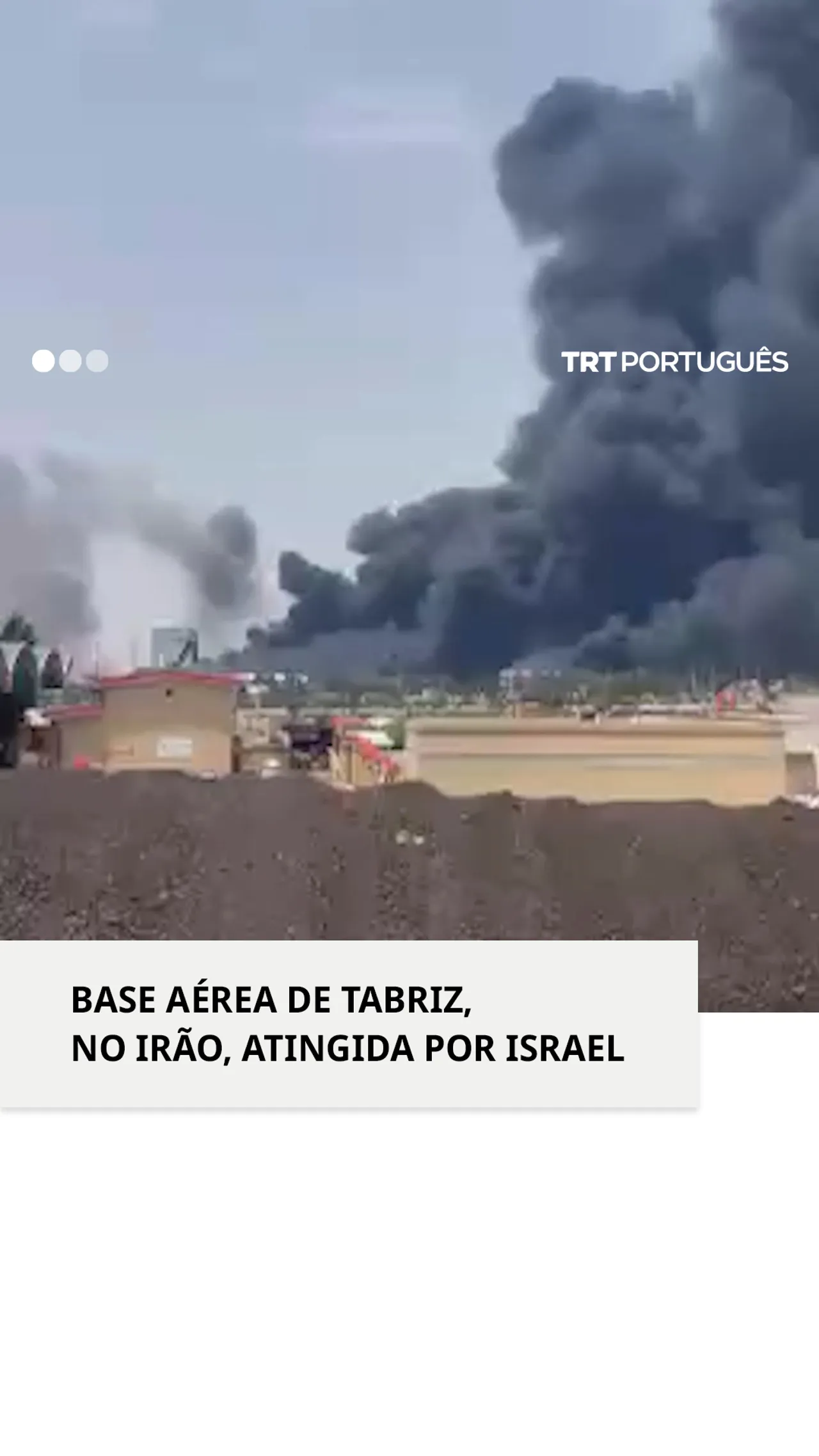 Israel realiza um novo ataque à base aérea militar de Tabriz, no noroeste do Irão
