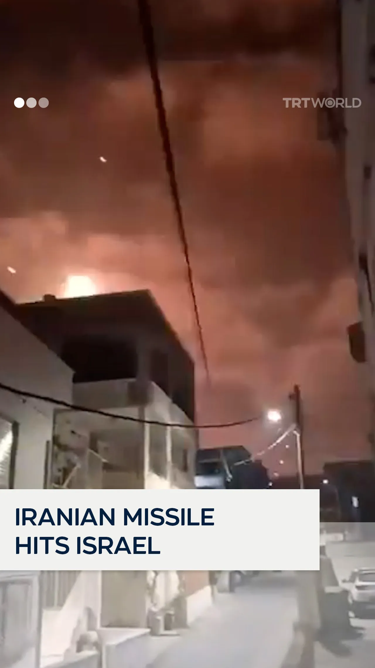 Iranian missile hits Israel during overnight escalation