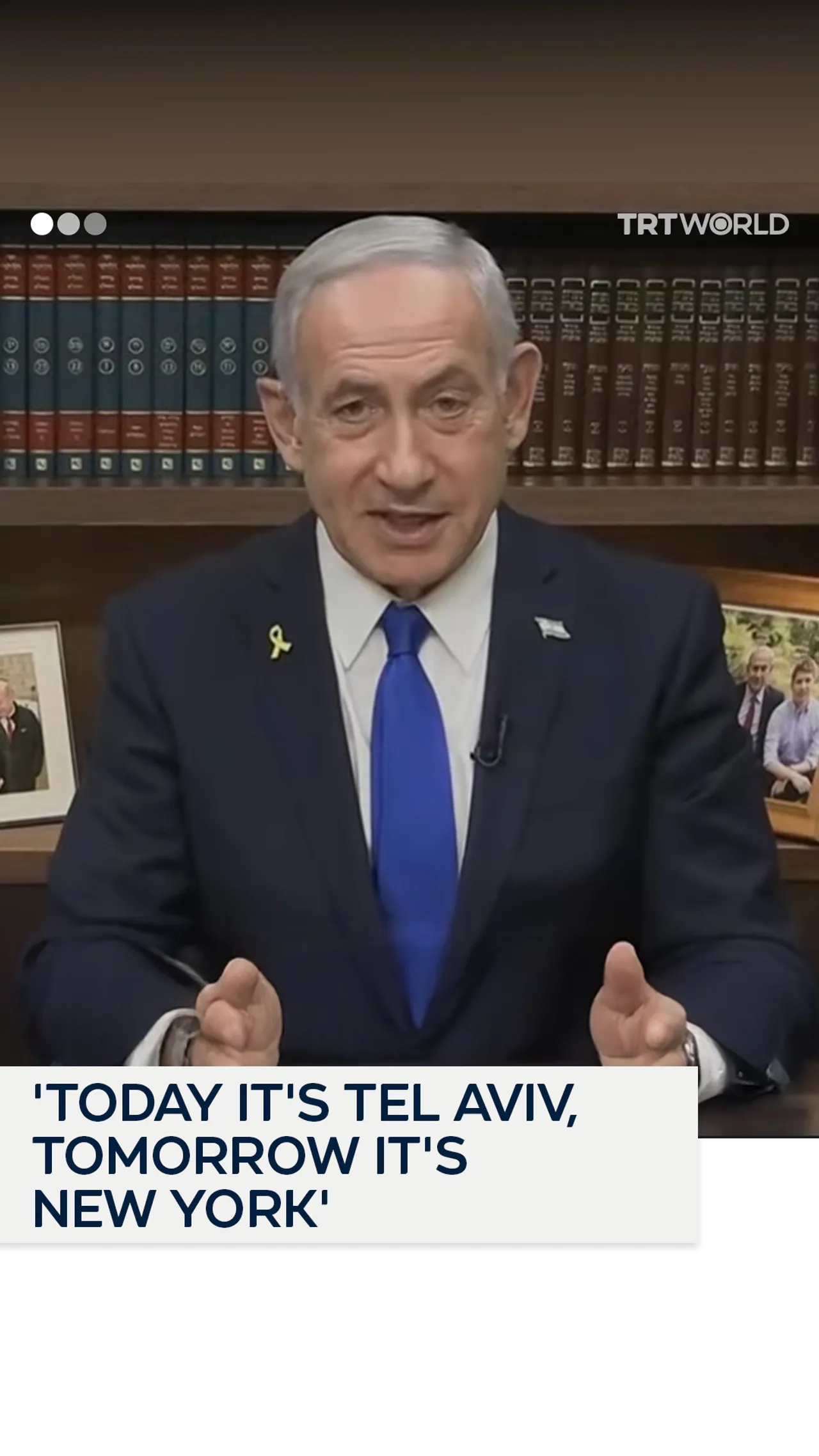 'Today it's Tel Aviv, tomorrow it's New York' — Netanyahu incites US