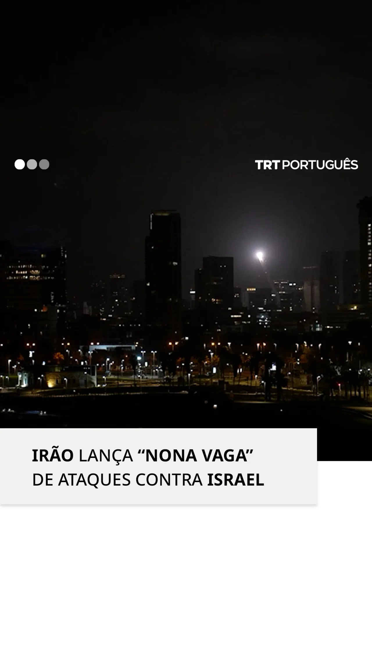 Sirenes são ouvidas em Telavive enquanto o Irão lança a “nona vaga” de ataques