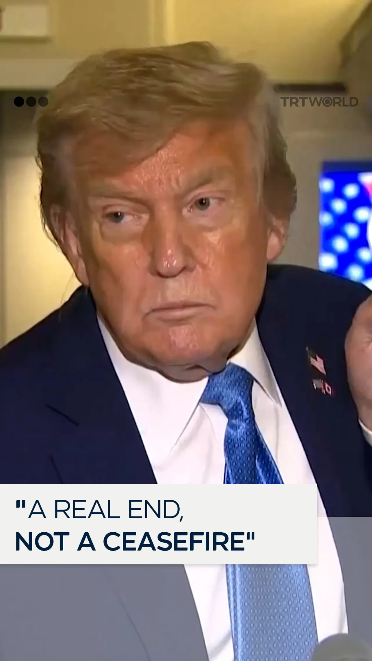 Trump calls for lasting solution to Iran-Israel war