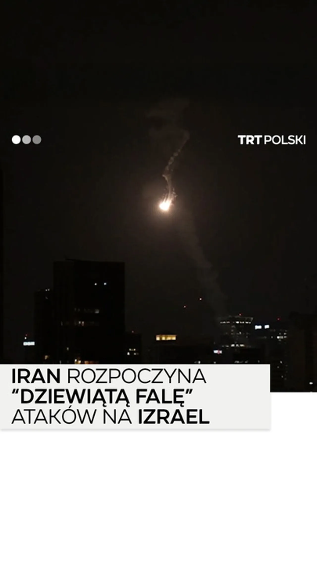 Syreny w Tel Awiwie, Iran rozpoczyna “dziewiątą falę” ataków