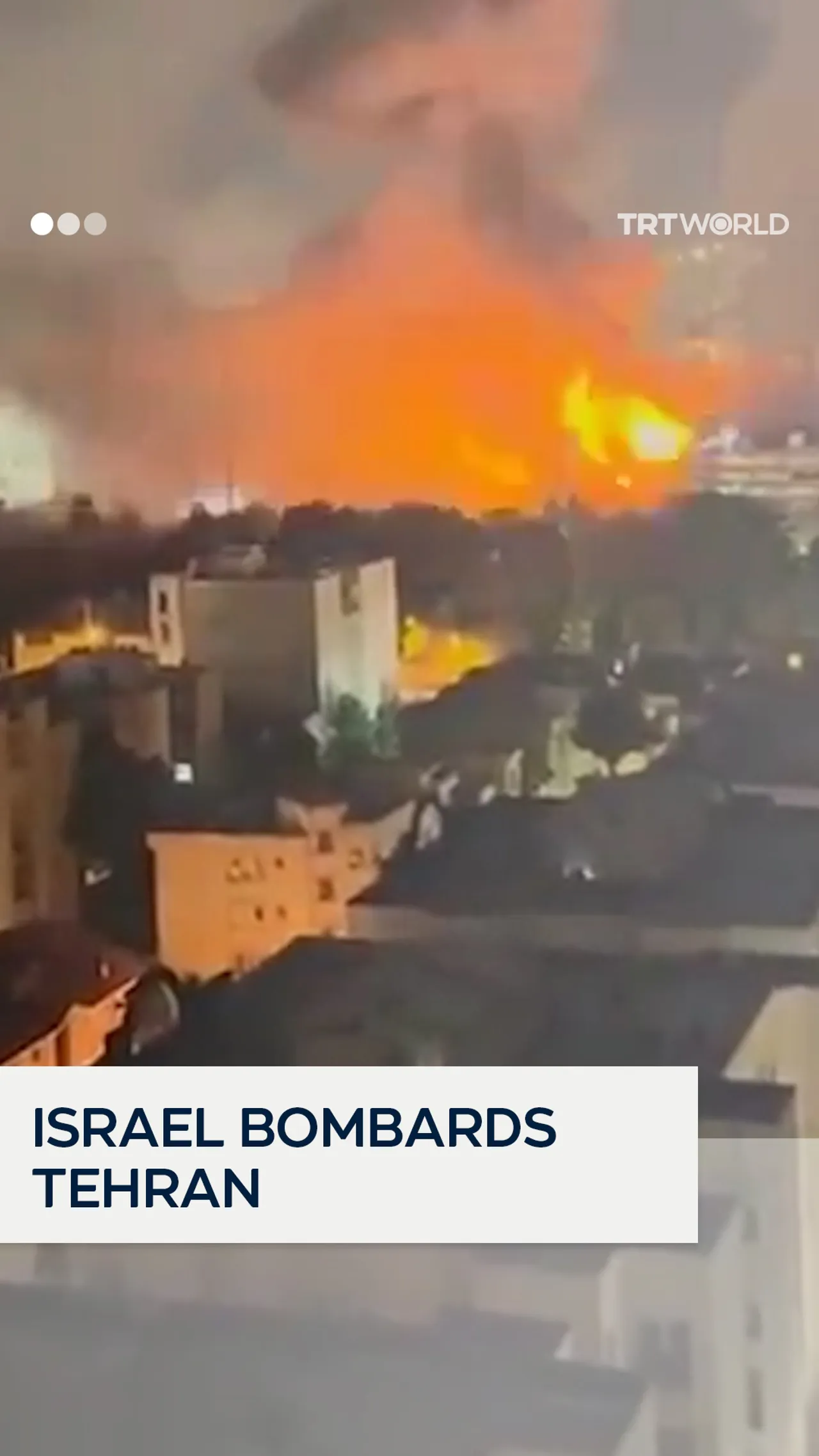 Israel carries out heavy bombardment in Tehran