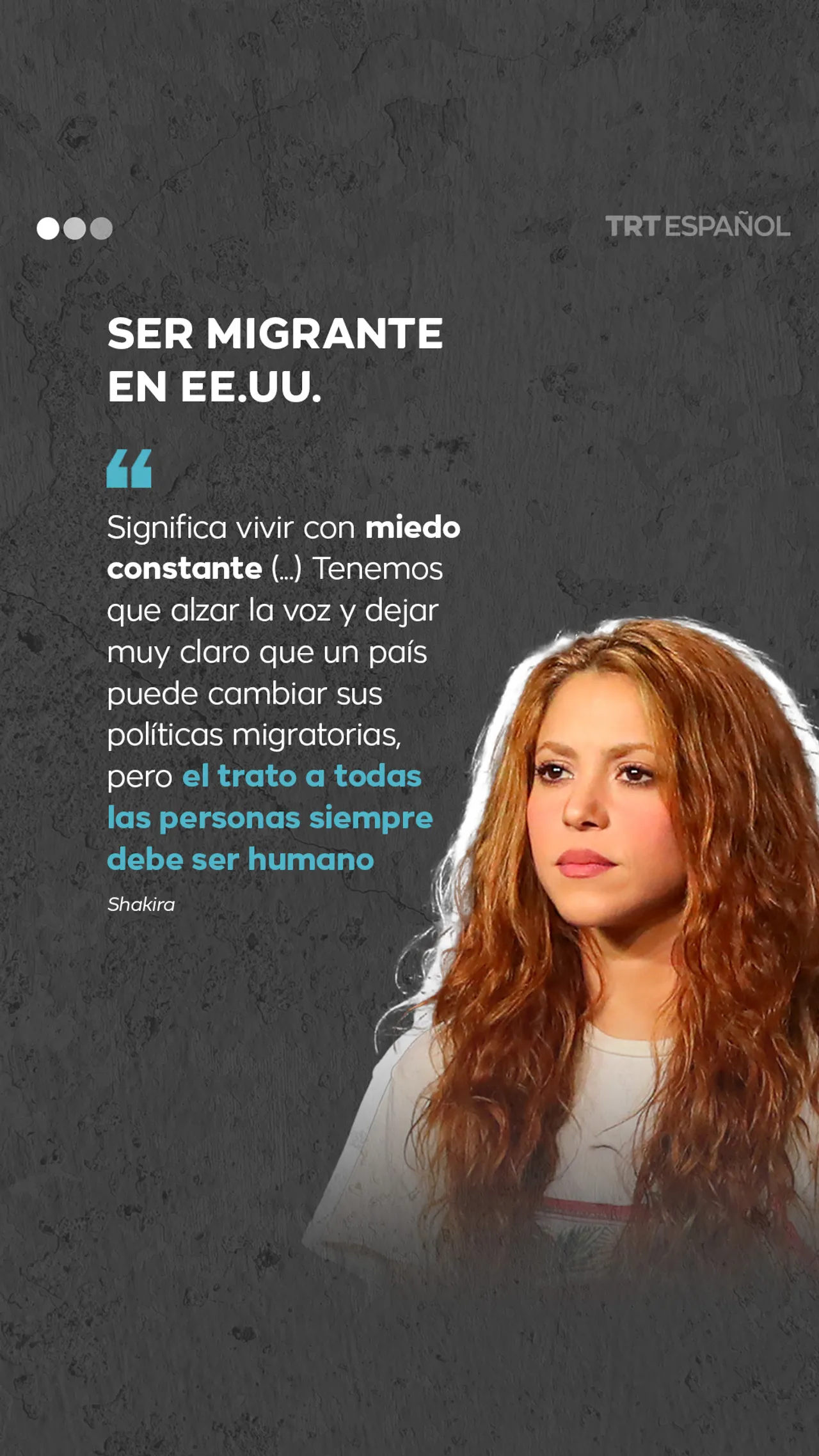 Shakira alza la voz por los inmigrantes en EE.UU.