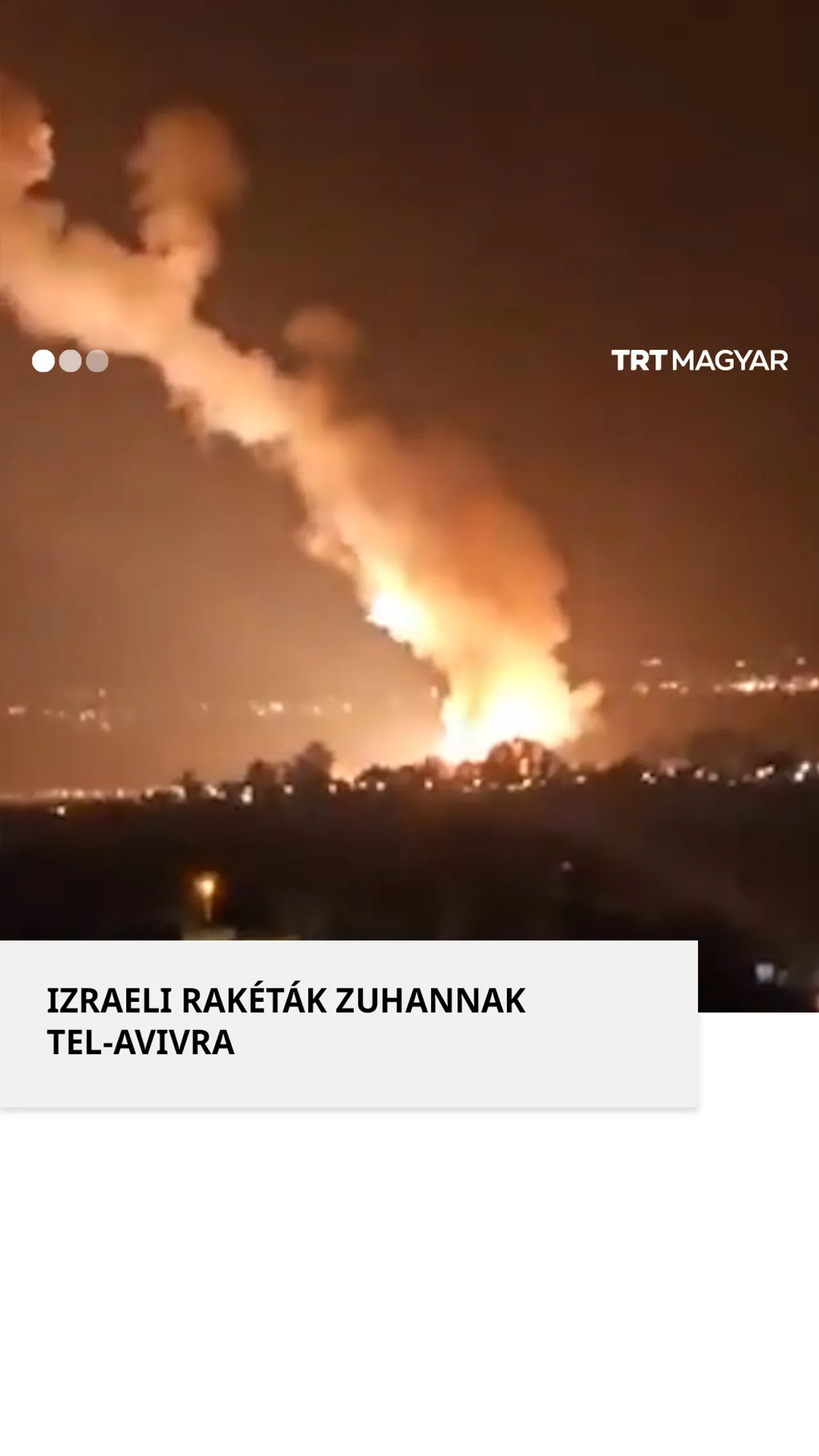 Izrael meghibásodott védelmi rendszere rakétákat lőtt le Tel-Avivban