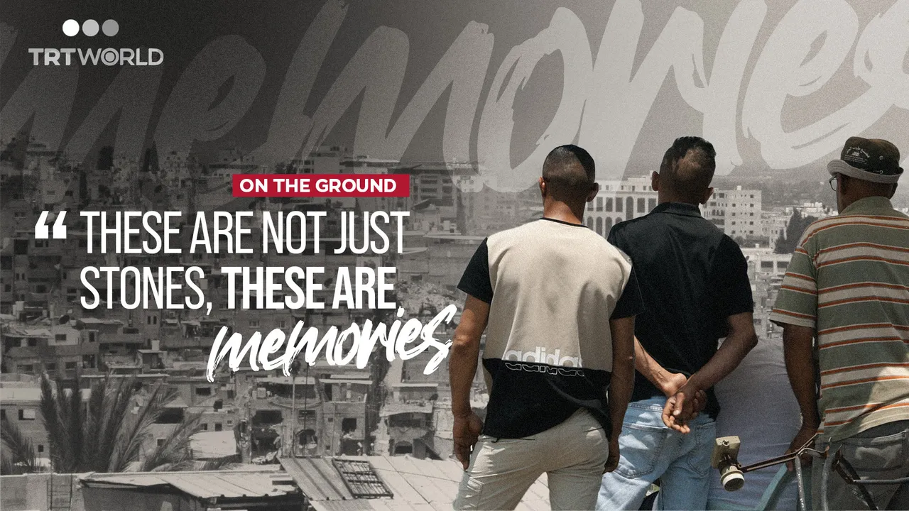 Displaced Palestinians watch their homes being demolished by Israel