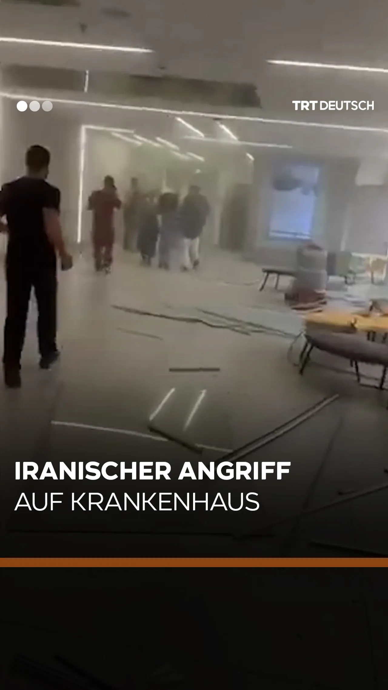 Iranischer Angriff
auf Krankenhaus