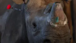 Ten endangered black rhinos moved from South Africa to Mozambique