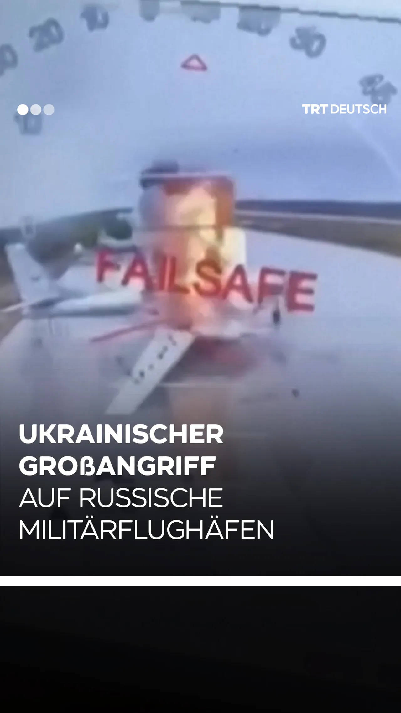 Ukrainischer Großangriff
auf russische Militärflughäfen