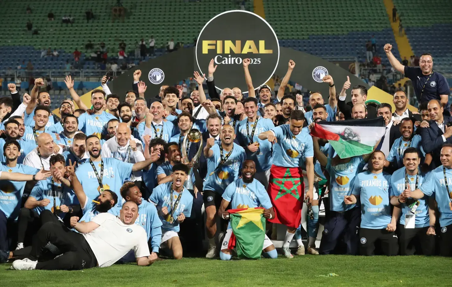 Egypt's Pyramids FC lift first CAF Champions League trophy