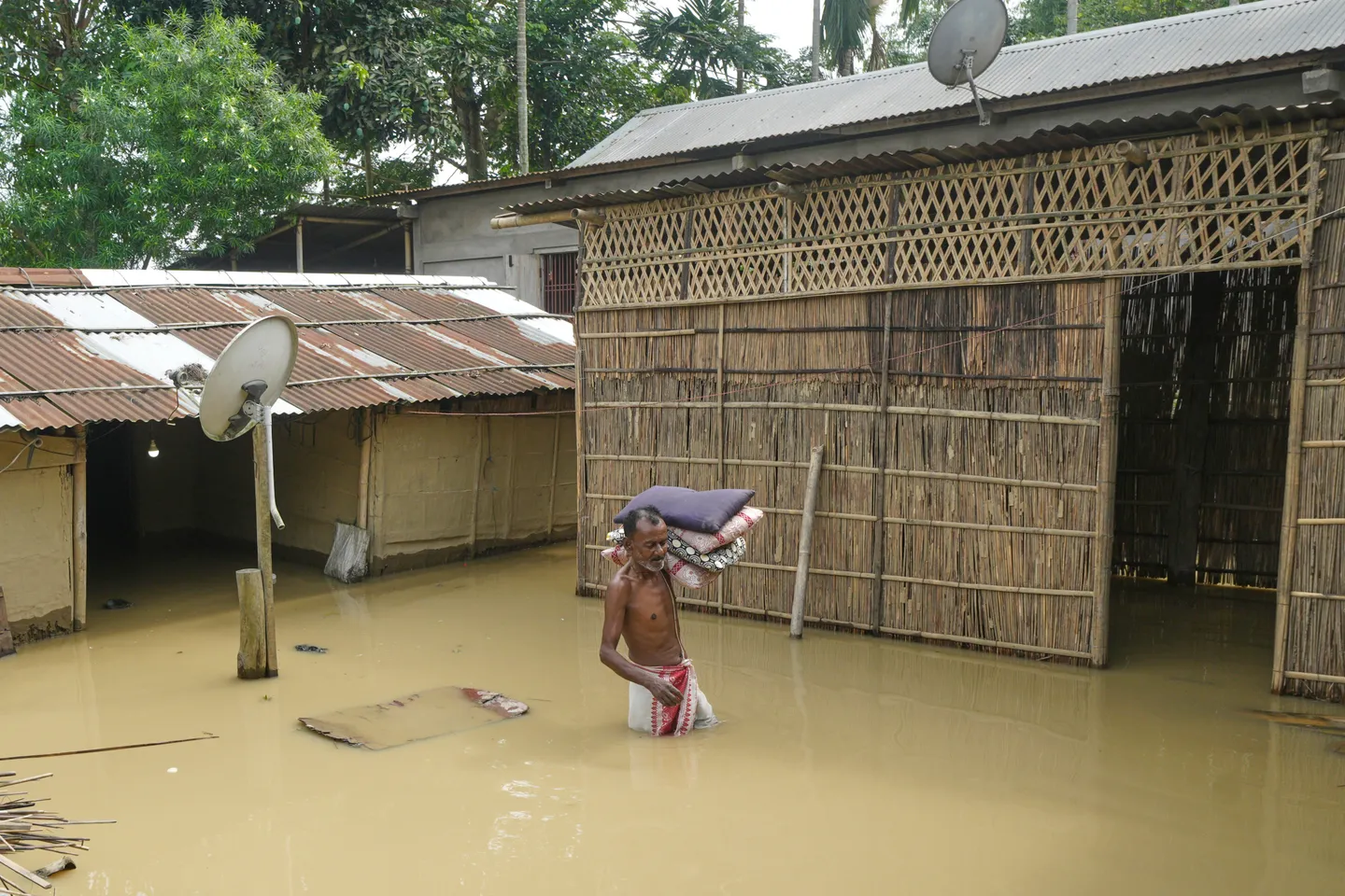 Death toll climbs to 44 as rains, floods hit northeastern India