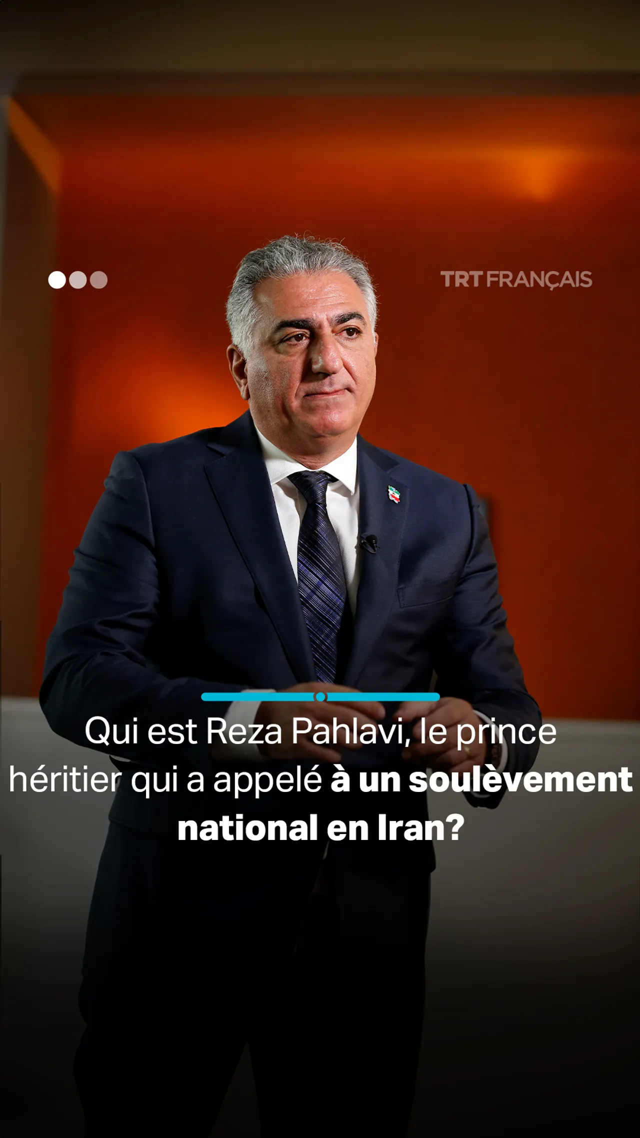 Qui est Reza Pahlavi, le prince héritier qui a appelé à un soulèvement national en Iran?
