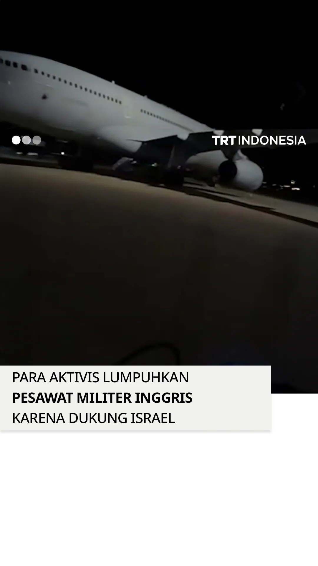 Aktivis pro-Palestina masuk ke stasiun RAF, melumpuhkan pesawat militer Inggris