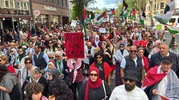 Protest u Stockholmu protiv izraelskih napada na Gazu i Iran