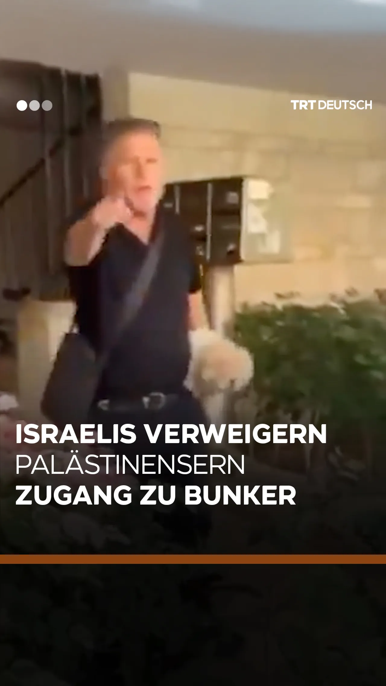 Israelis verweigern Palästinensern Zugang zu Bunker