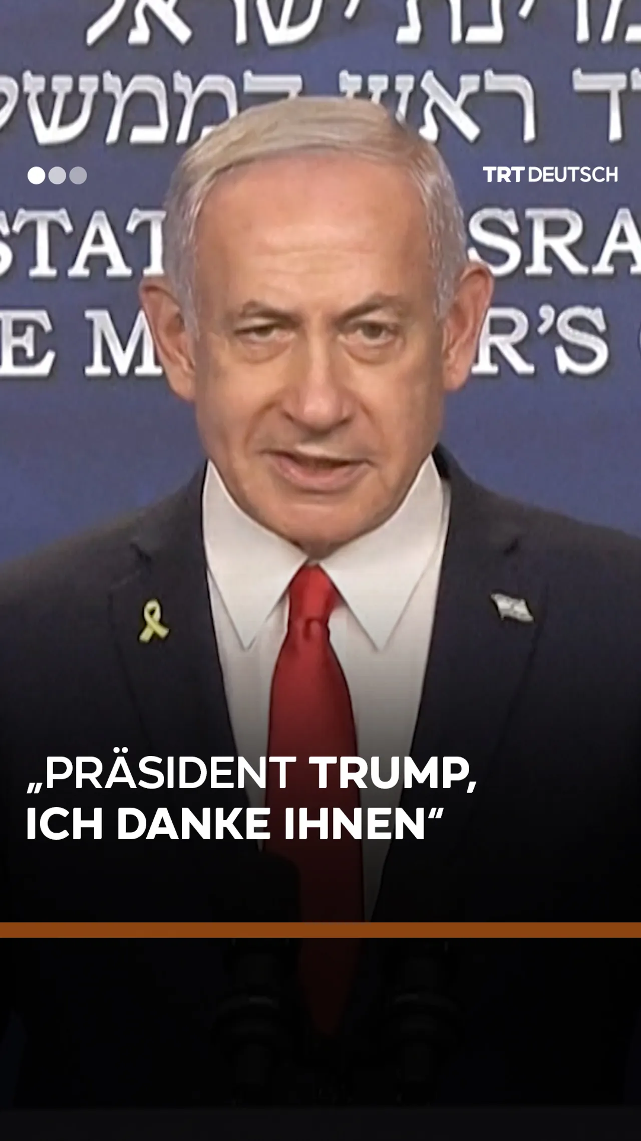 „Präsident Trump,
ich danke Ihnen“