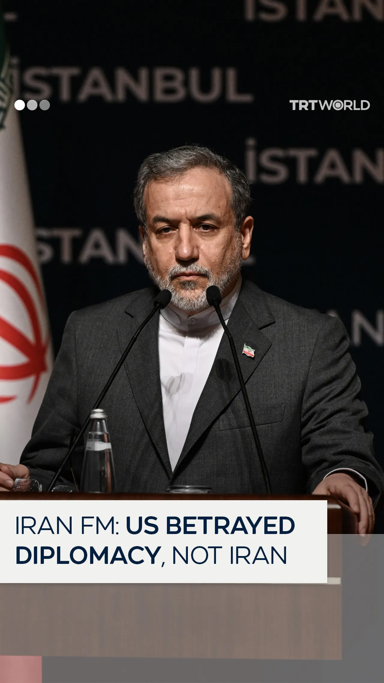 Iran FM: US betrayed diplomacy, not Iran