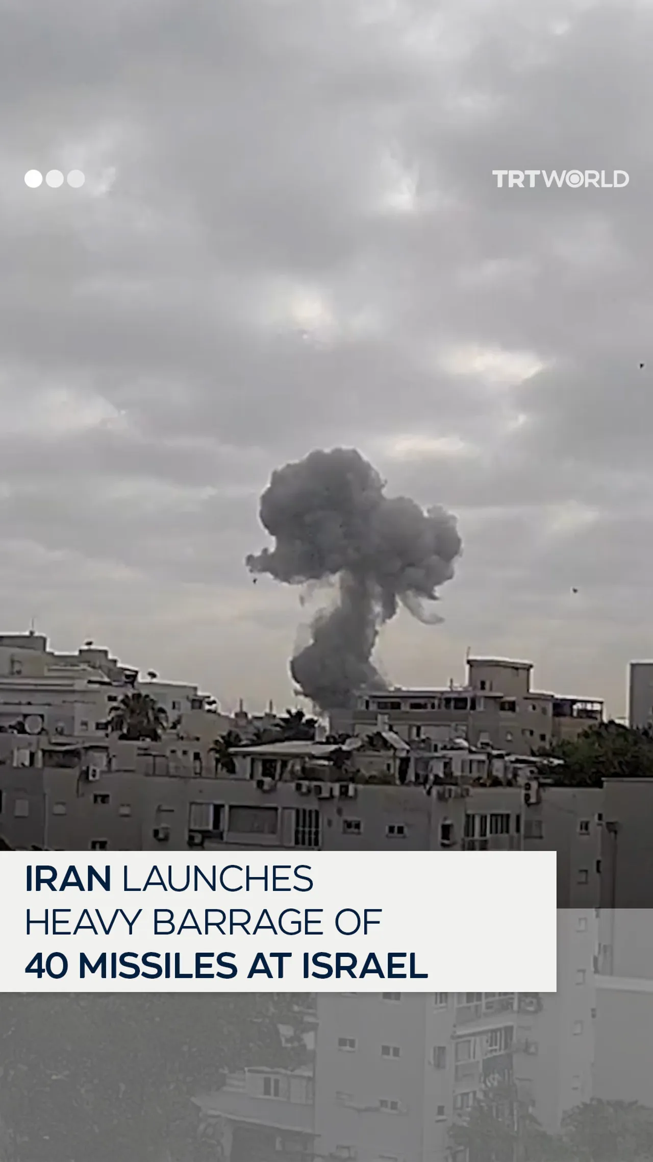 Iran launches heavy barrage of 40 missiles at Israel