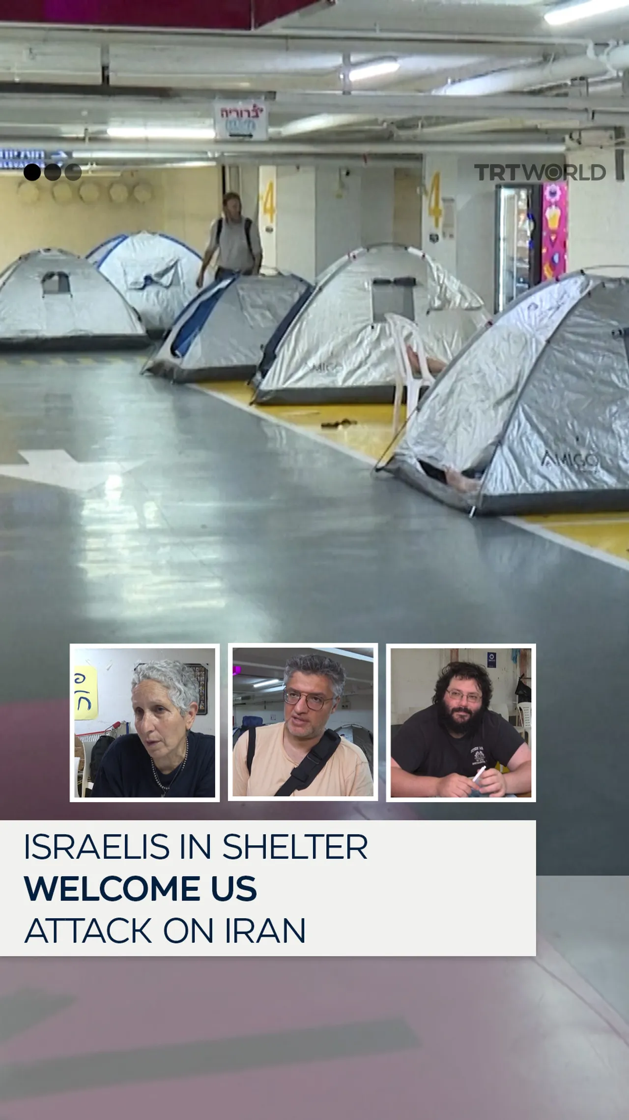 Israelis in shelter welcome US attack on Iran