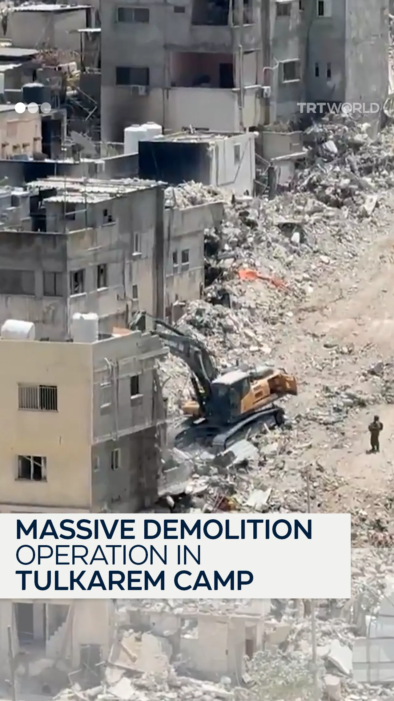Massive demolition operation in Tulkarem Camp