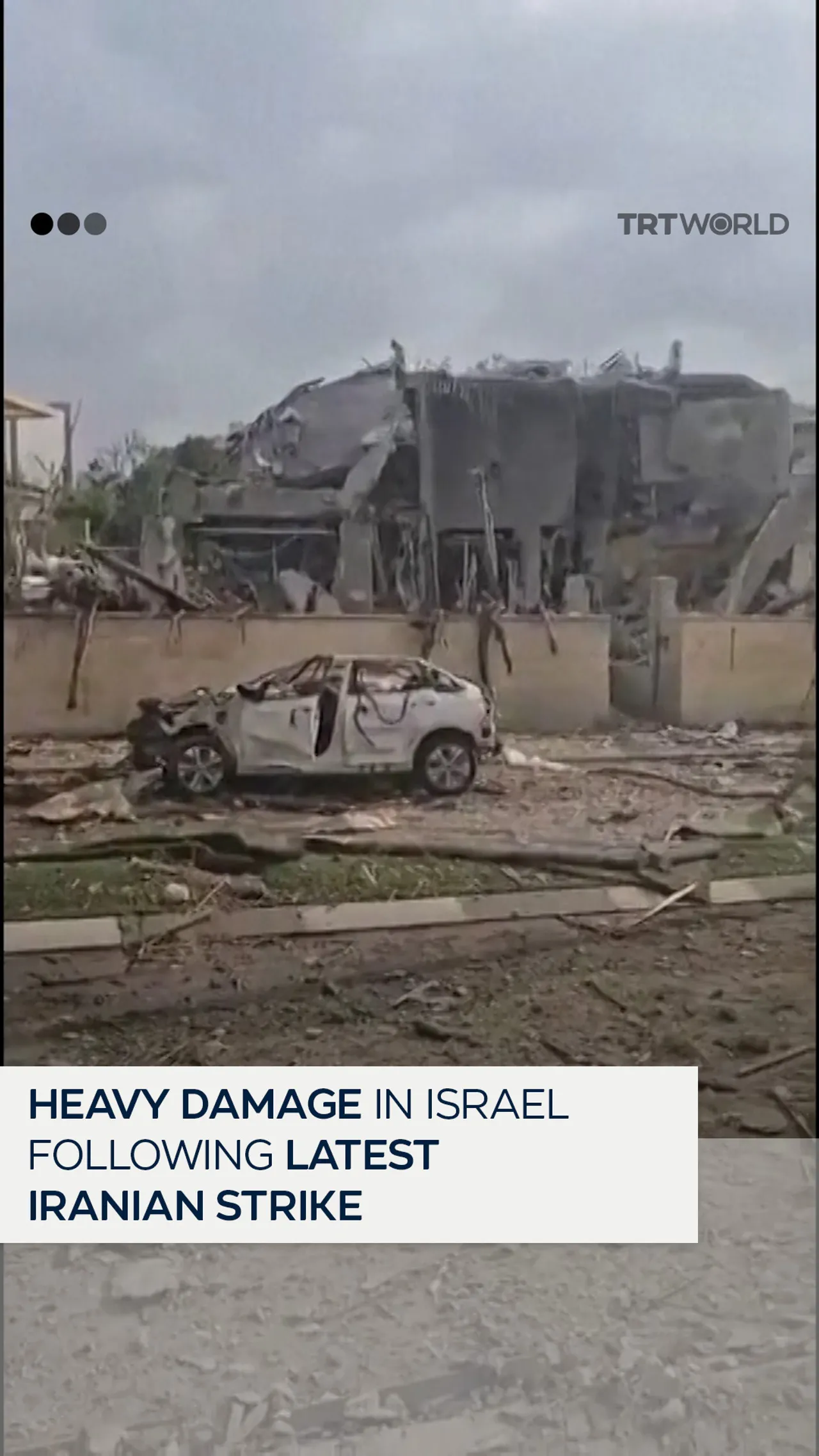 Heavy damage after latest Iranian missile strikes in Central Israel