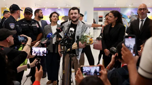 محمود خلیل پس از آزادی: حتی مرگ هم صدای من برای فلسطین را خاموش نمی‌کند
