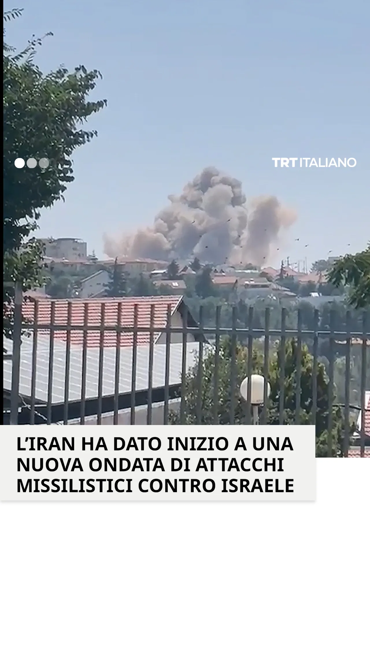L’Iran ha lanciato una nuova ondata di attacchi missilistici contro Israele.