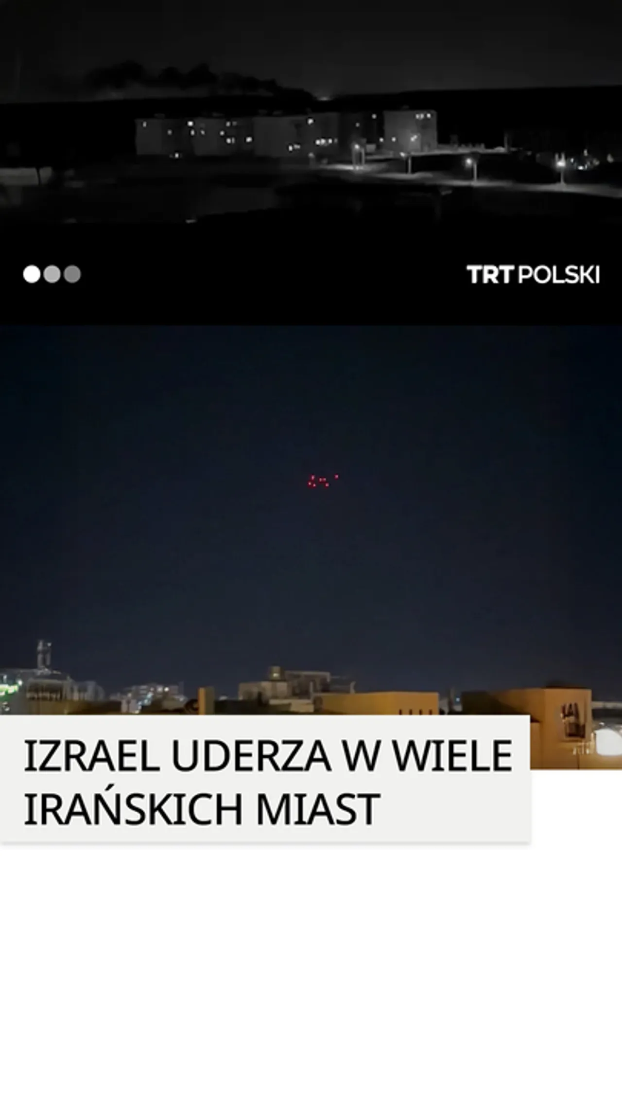 Izraelskie naloty celują w wiele lokalizacji w Iranie