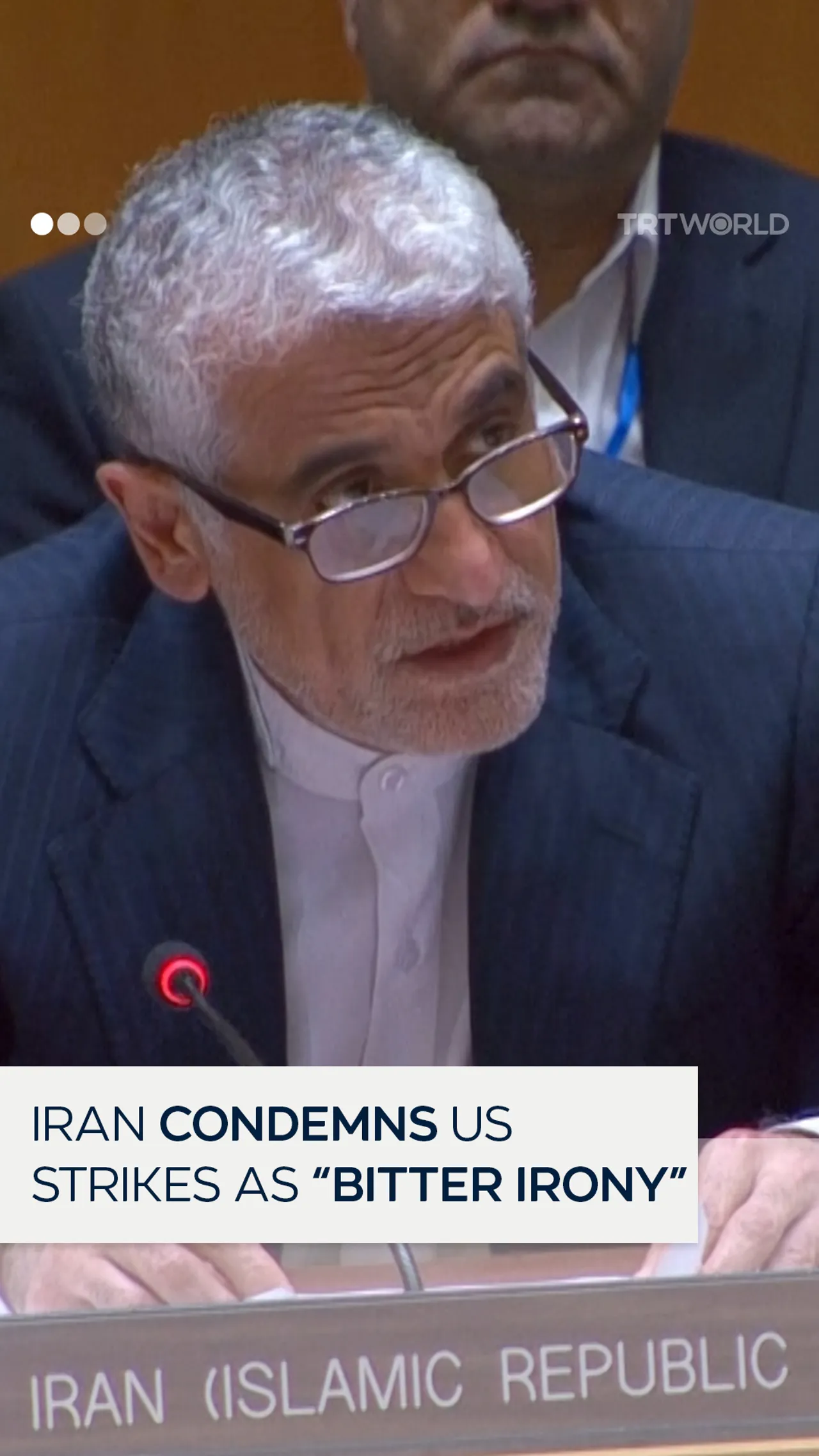 Iran’s UN ambassador: US Strikes on Iran a “bitter irony”