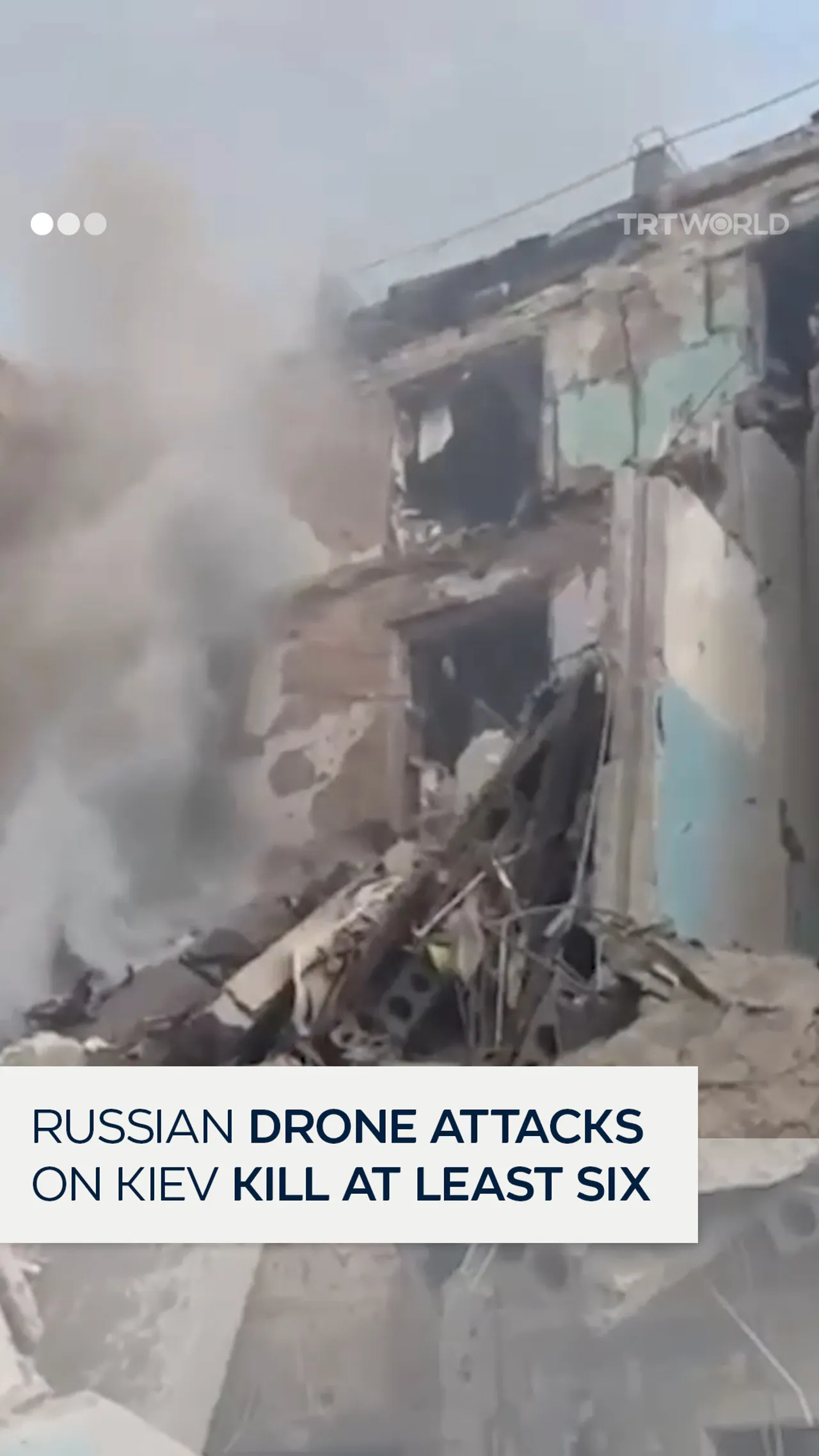 Russian drone attacks on Kiev kills at least six