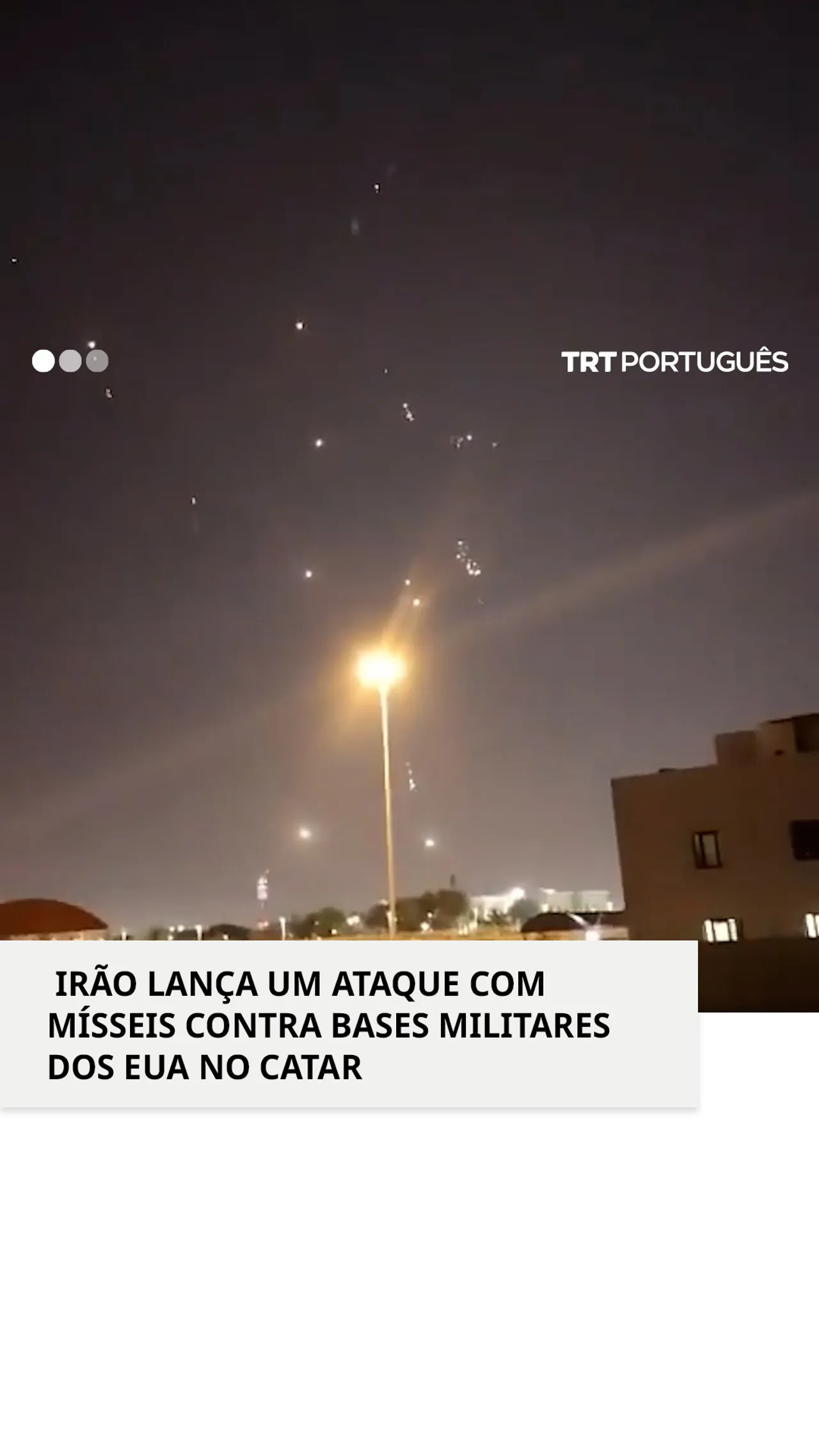 Irão lança seis mísseis contra bases militares dos EUA no Catar