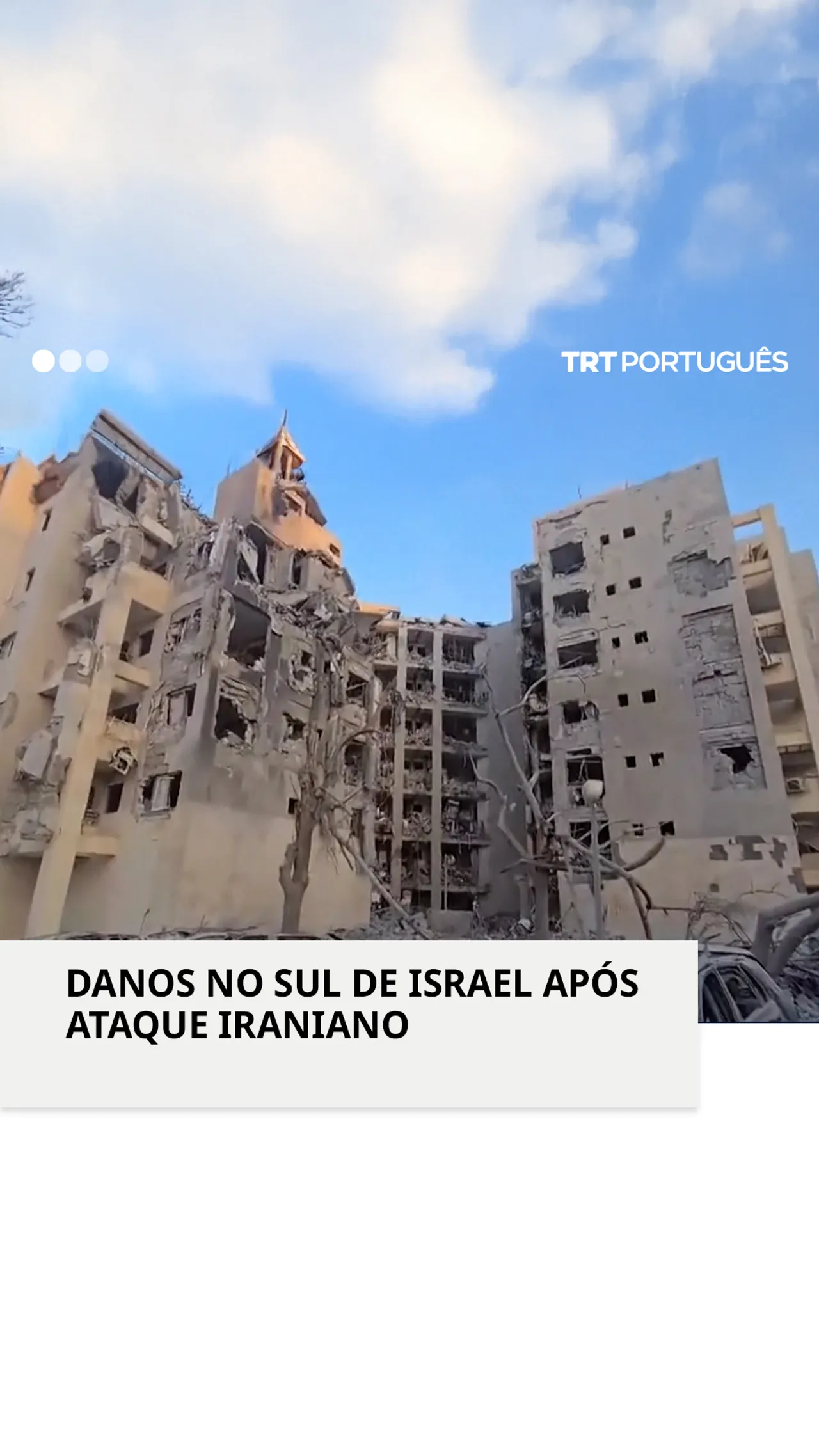 Ataque iraniano no sul de Israel faz três mortos