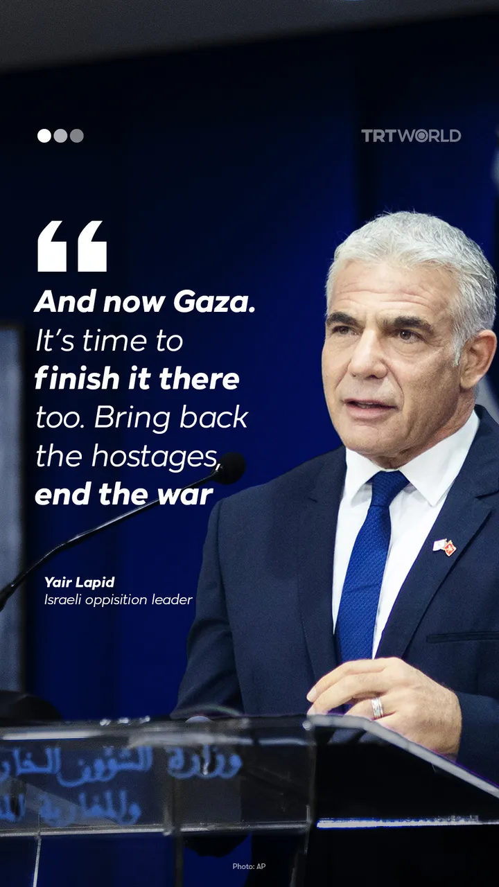 "It’s time to finish it there [Gaza] too."