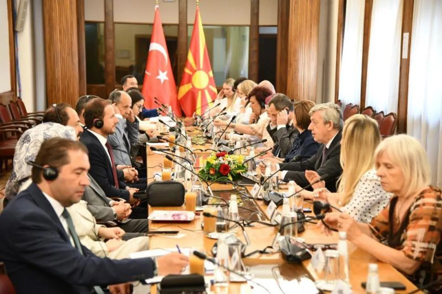 Турската парламентарна делегација на средба во Собранието