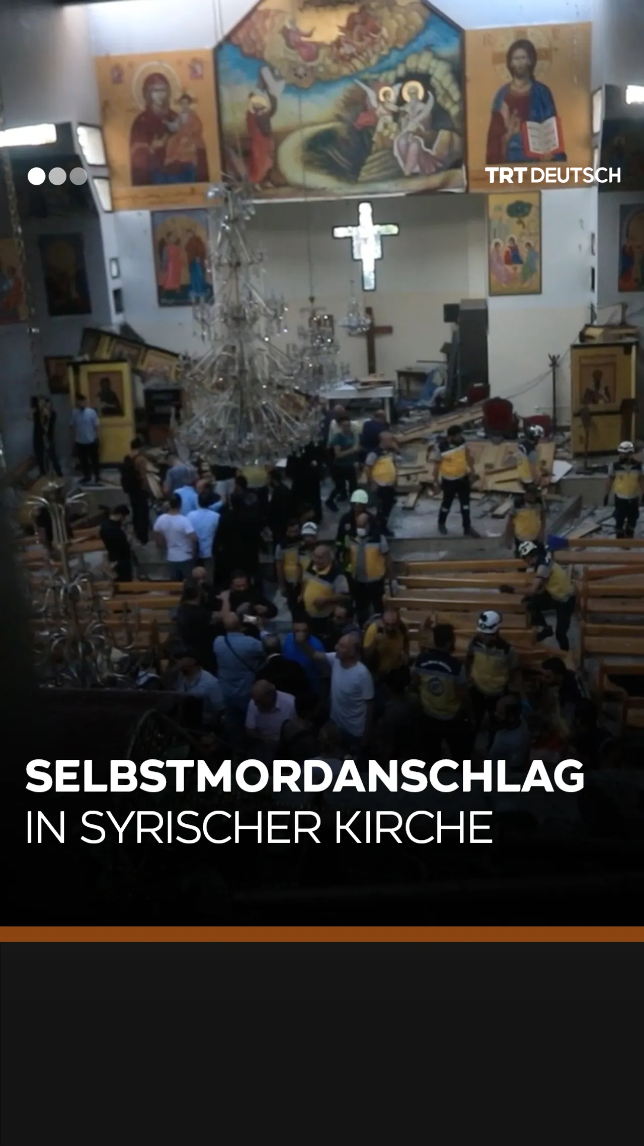 Selbstmordanschlag
in syrischer Kirche