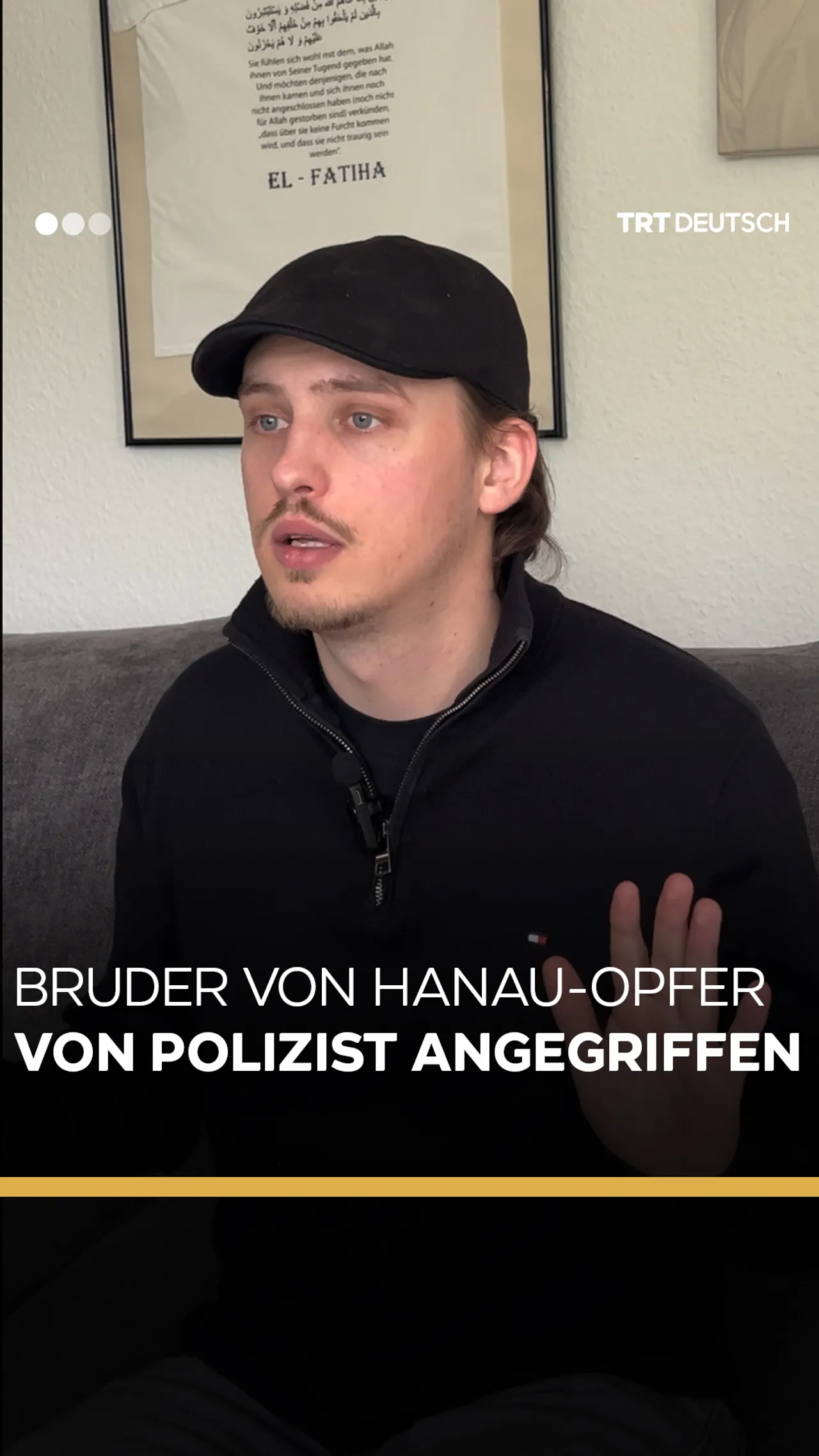 Bruder von Hanau-Opfer
von Polizist angegriffen