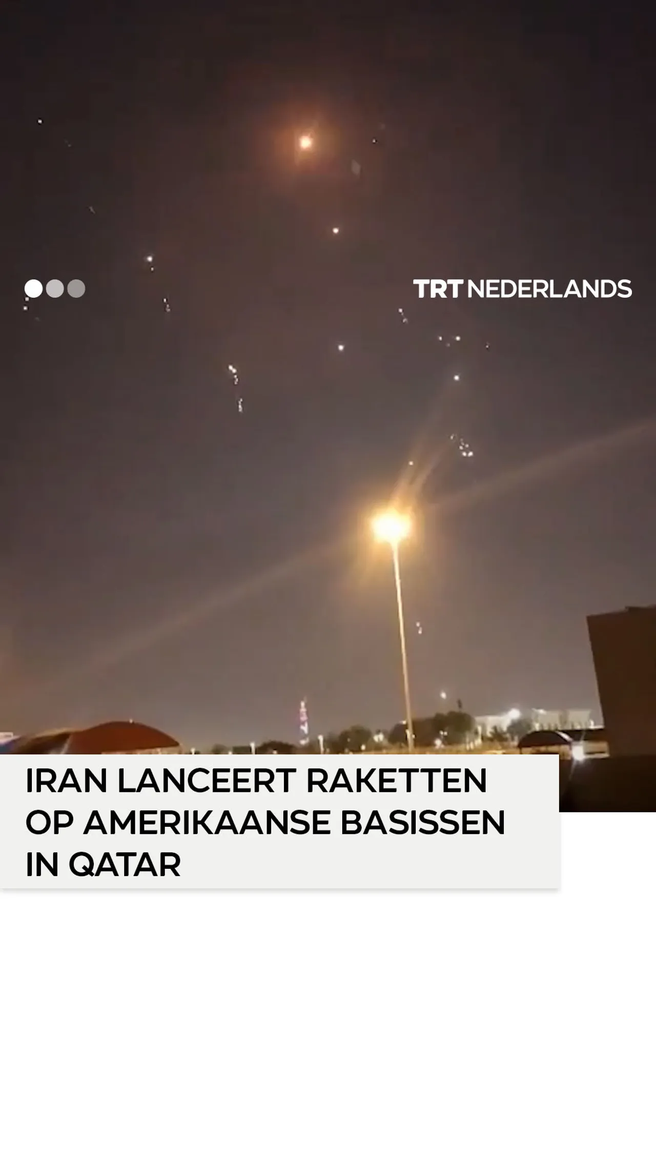 Iran lanceert zes raketten op Amerikaanse militaire basissen in Qatar