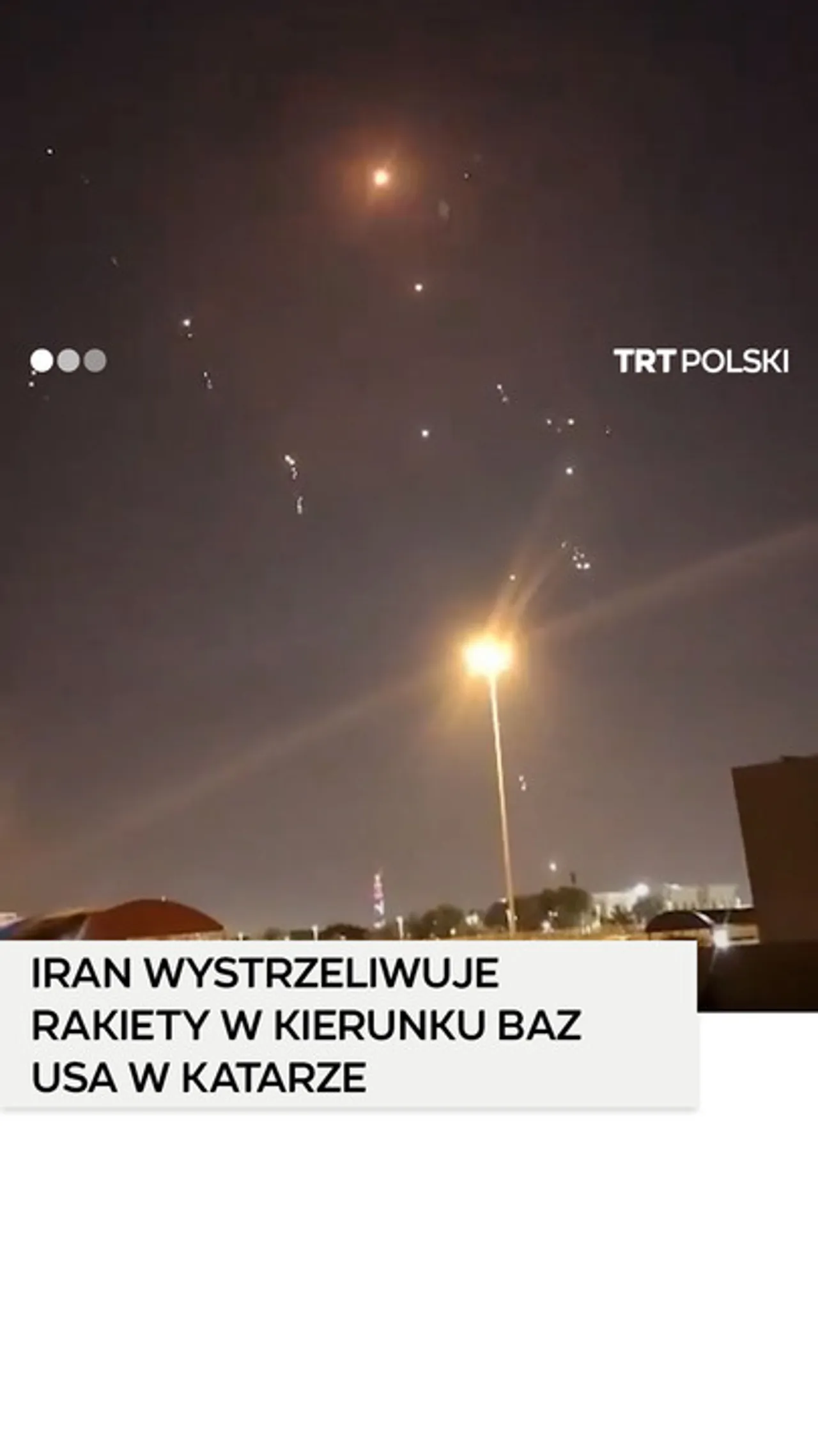 Iran wystrzeliwuje sześć rakiet w kierunku amerykańskich baz wojskowych w Katarze