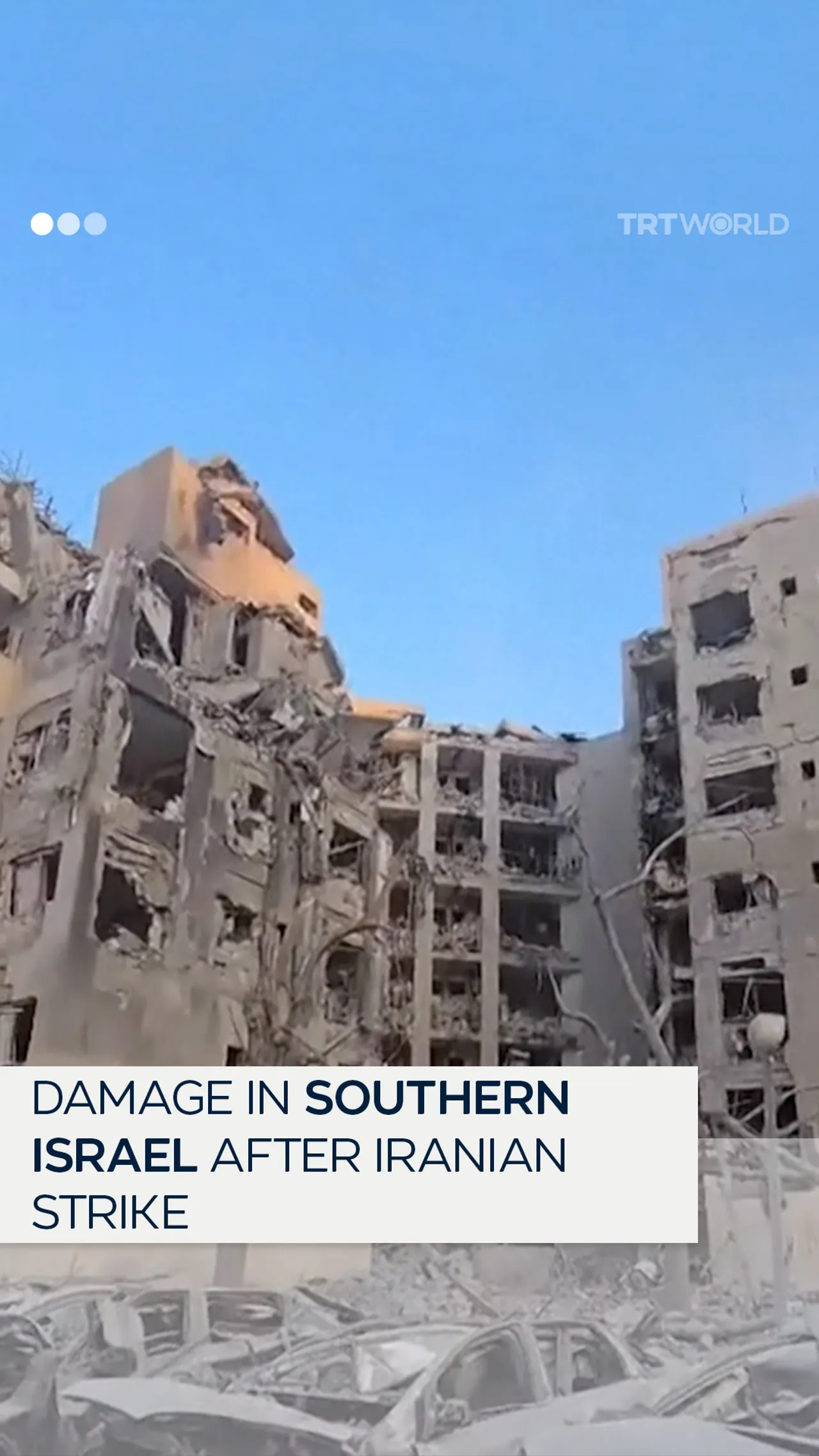Iranian strike on southern Israel leaves three dead