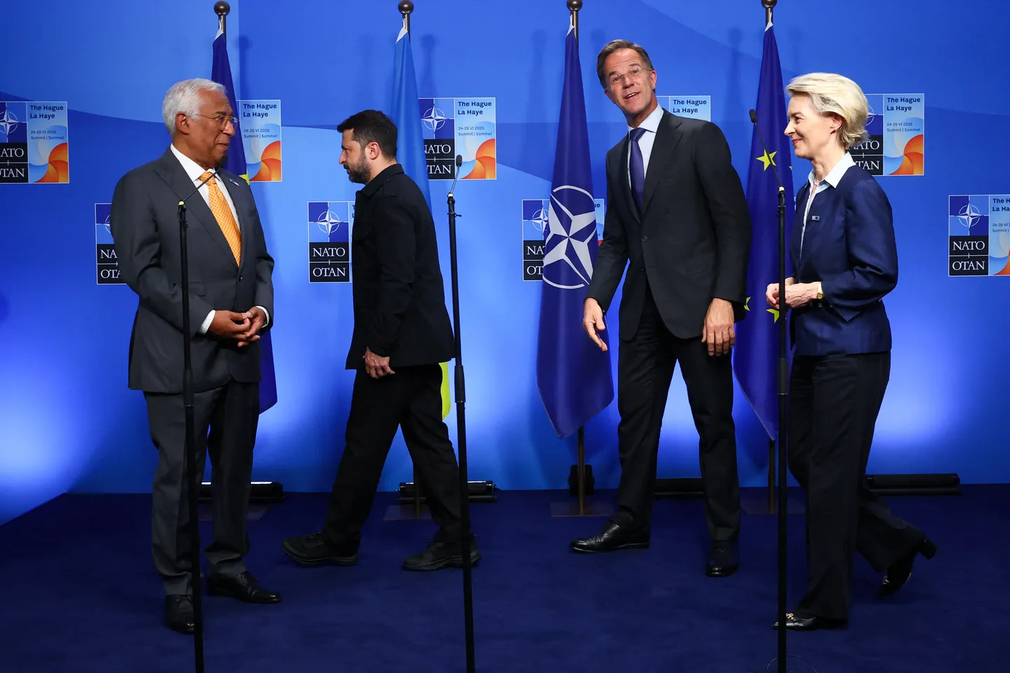 NATO-ya üzv ölkələrin liderləri Hollandiyada bir araya gəldi