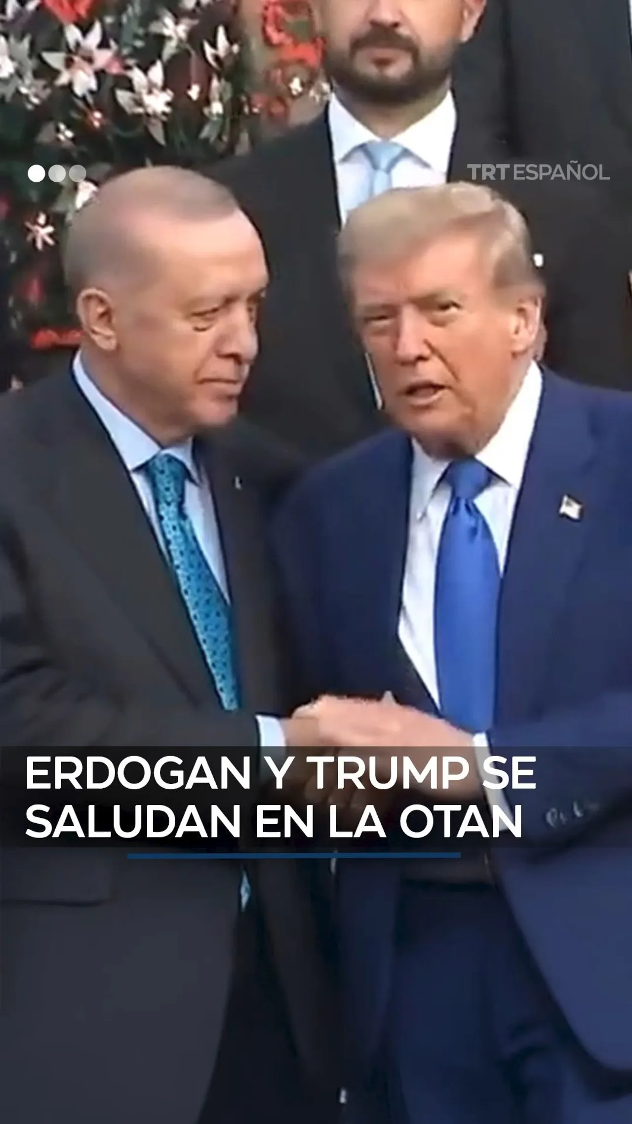Erdogan y Trump se saludan en la cumbre de la OTAN