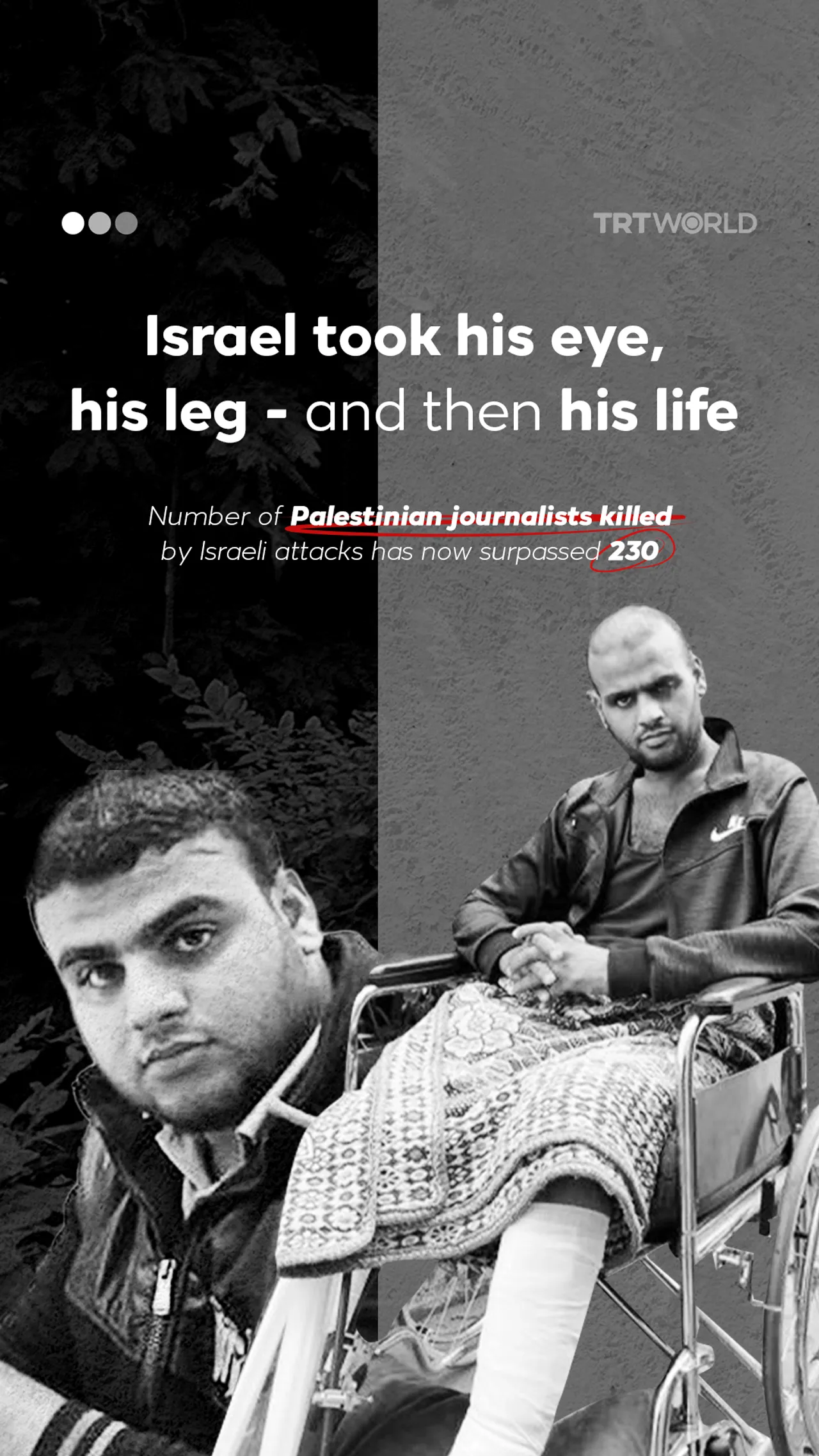 Israel took his eye, his leg - and then his life