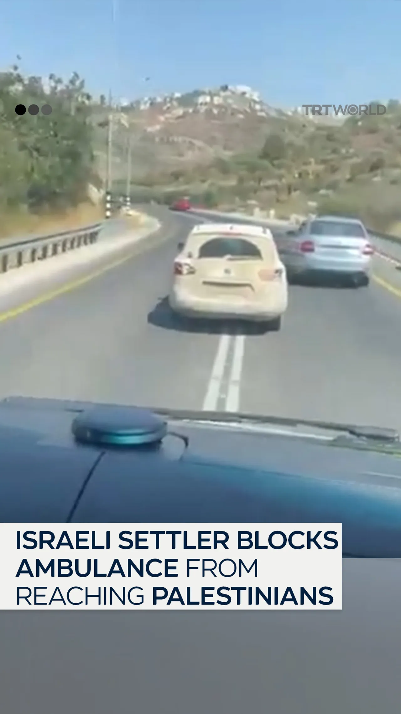 Israeli settler blocks ambulance from reaching wounded Palestinians