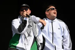 Irish rappers Kneecap perform at Glastonbury after 'Death, death to the IDF' chant