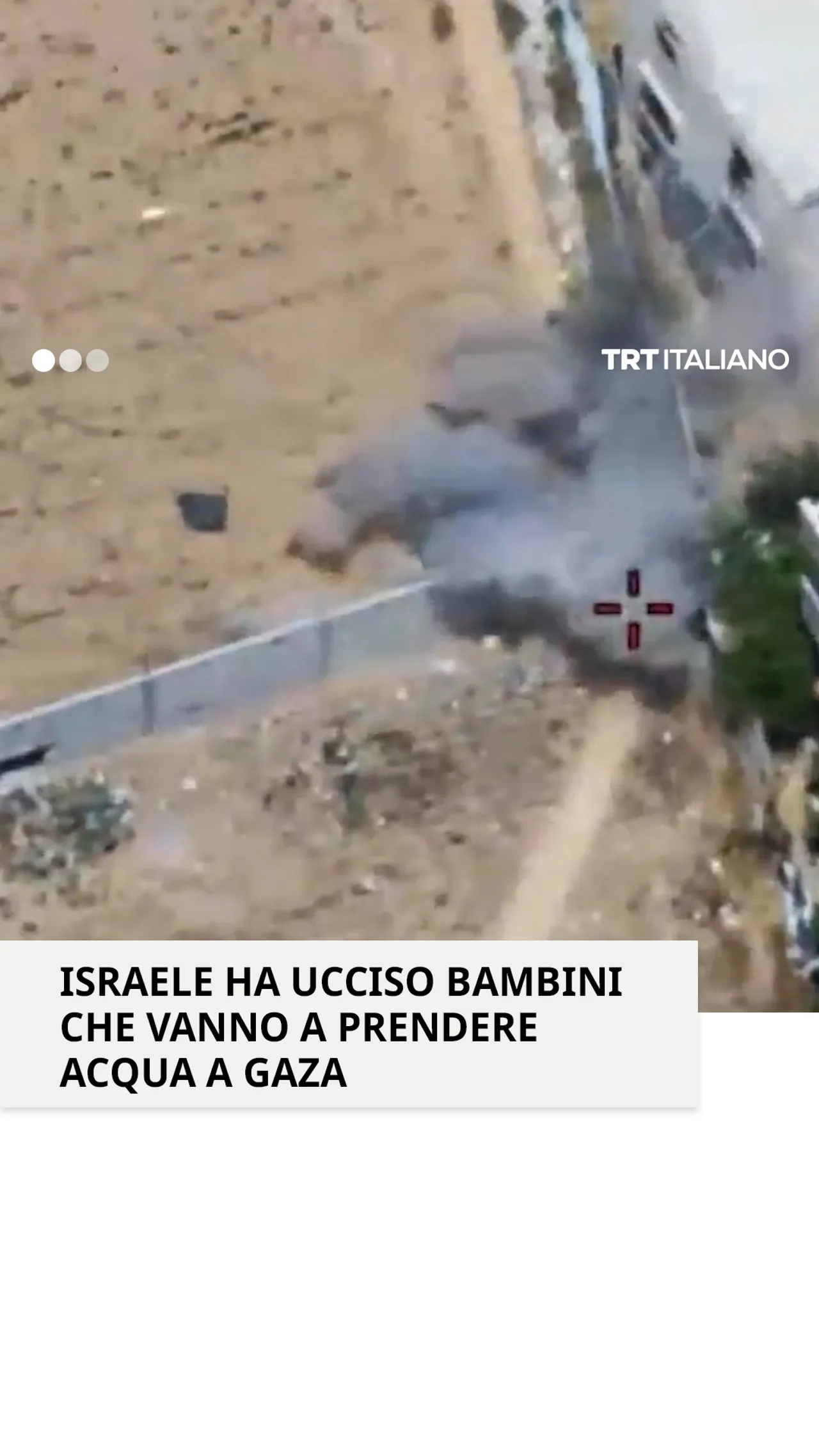 Drone israeliano ha colpito bambini palestinesi che andavano a prendere acqua