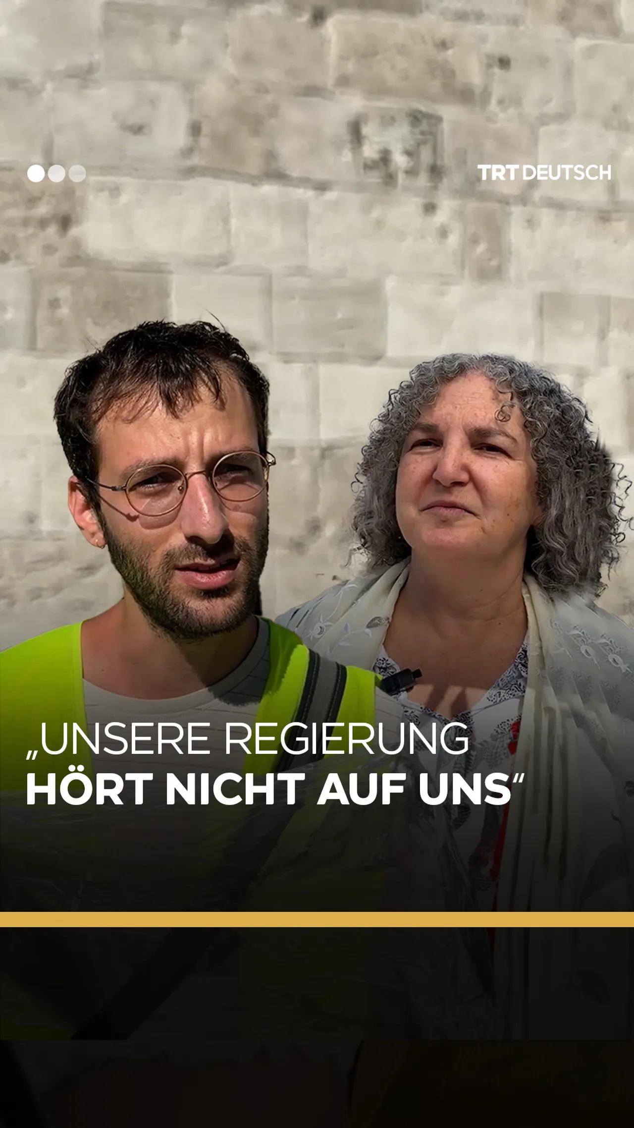 „Unsere Regierung
hört nicht auf uns“