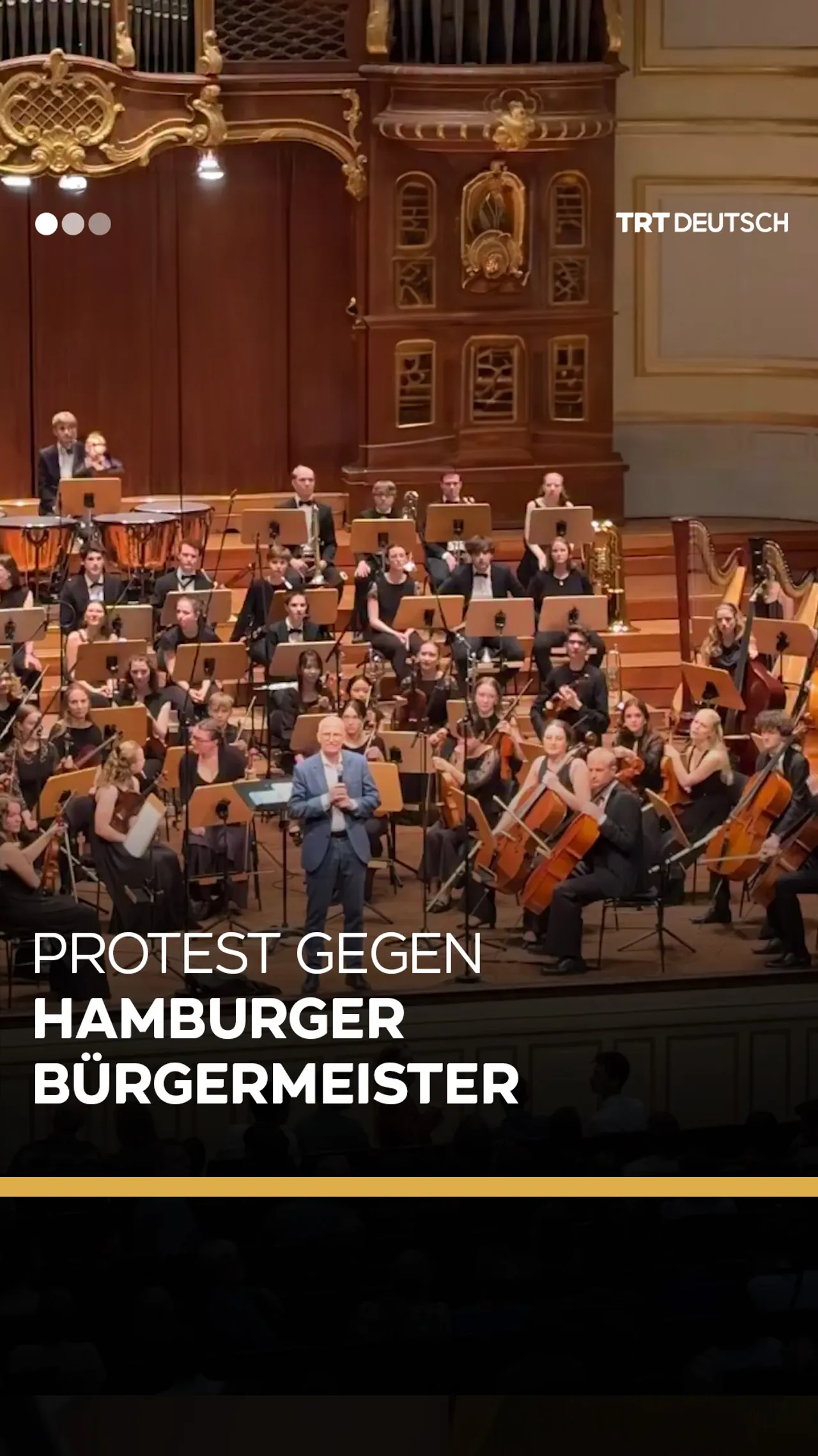 Protest gegen
Hamburger Bürgermeister