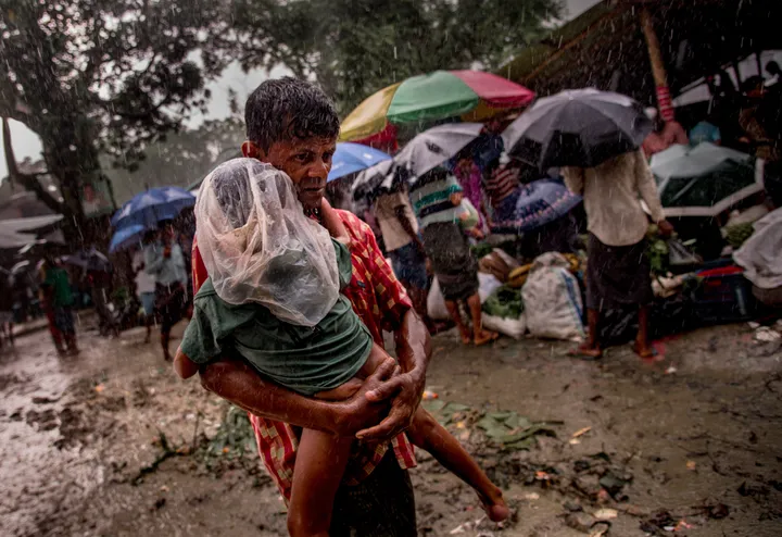 Heavy rains damage over 1,400 Rohingya homes in Bangladesh